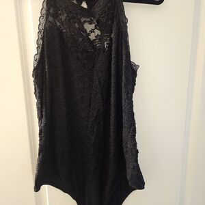 Torrid Black Lace Bodysuit